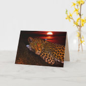 Leopardengrusskarte Karte (Gelbe Blume)