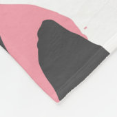 Leopardengürtel: Schwarz-Rosa-Textur Fleecedecke (Ecke)