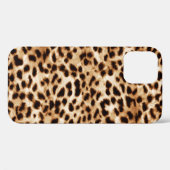 Leopardenhaut, authentisches Wildtiermuster. Case-Mate iPhone Hülle (Rückseite (Horizontal))