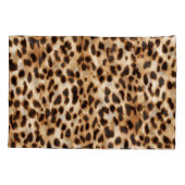 Leopardenhaut, authentisches Wildtiermuster. Kissenbezug (Rückseite)