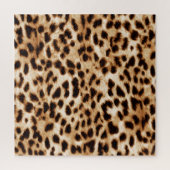 Leopardenhaut, authentisches Wildtiermuster. Puzzle (Vertikal)