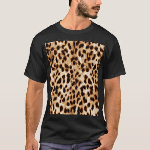 Leopardenhaut, authentisches Wildtiermuster. T-Shirt