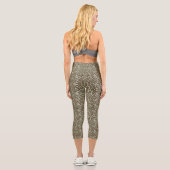 Leopardenhaut Capri Leggings (Rückseite)