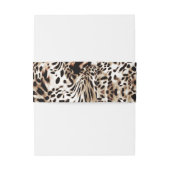 Leopardenhaut Einladungsbanderole (Rückseitenbeispiel)