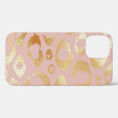 Leopardenhaut, goldene Rose Case-Mate iPhone Hülle (Rückseite (Horizontal))