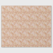 Leopardenhaut, goldene Rose Geschenkpapier (Flach)