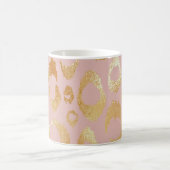 Leopardenhaut, goldene Rose Kaffeetasse (Mittel)