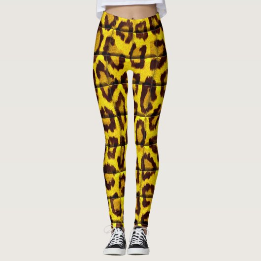 Leopardenhaut Leggings (Vorderseite)