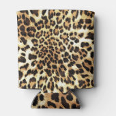 Leopardenhaut, nahtlose Musterkonstruktion. Dosenkühler (Rückseite)