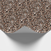 Leopardenhaut: nahtloses Muster. Geschenkpapier (Ecke)