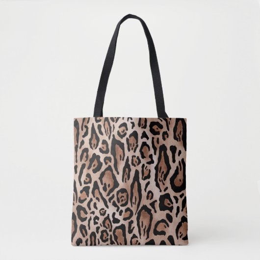 Leopardenhaut: nahtloses Muster. Tasche (Vorderseite)