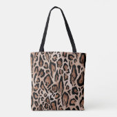 Leopardenhaut: nahtloses Muster. Tasche (Rückseite)
