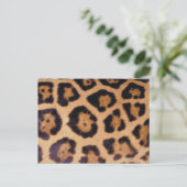 Leopardenhaut Postkarte (Stehend Vorderseite)