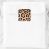 Leopardenhaut Quadratischer Aufkleber (Tasche)