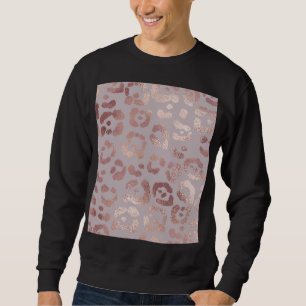 Leopardenhaut: Rose Gold Eleganz. Sweatshirt