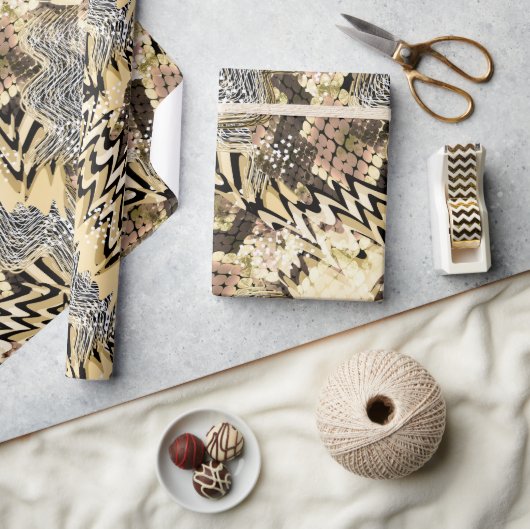 Leopardenhaut, Schlangen Geschenkpapier (Kunsthandwerk)