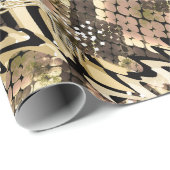 Leopardenhaut, Schlangen Geschenkpapier (Rolleneckpunkt)