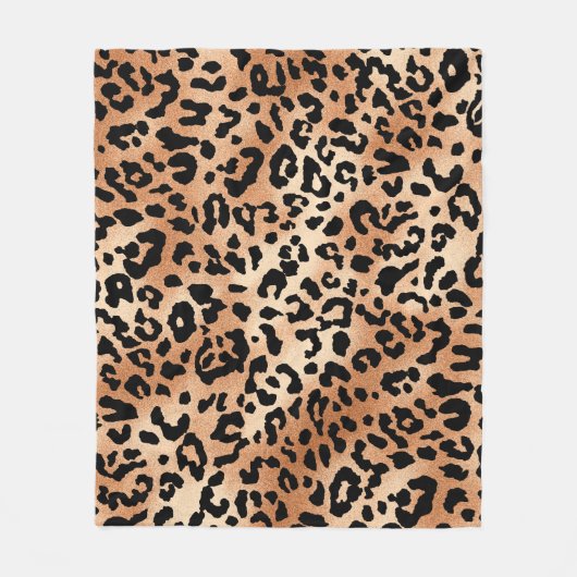 Leopardenhaut. Stilvolles Bluse-Design mit Leopard Fleecedecke (Vorderseite)