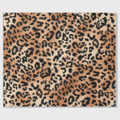 Leopardenhaut. Stilvolles Bluse-Design mit Leopard Geschenkpapier (Flach)