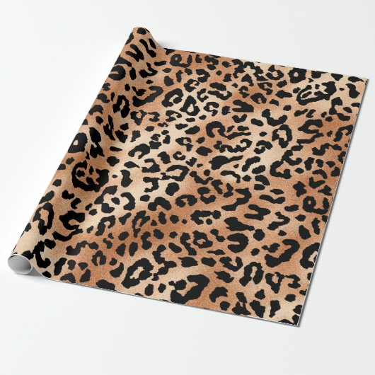 Leopardenhaut. Stilvolles Bluse-Design mit Leopard Geschenkpapier (Ungerollt)