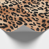 Leopardenhaut. Stilvolles Bluse-Design mit Leopard Geschenkpapier (Ecke)