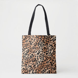 Leopardenhaut. Stilvolles Bluse-Design mit Leopard Tasche