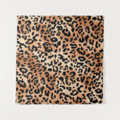 Leopardenhaut. Stilvolles Bluse-Design mit Leopard Wandteppich (Vorderseite (Horizontal))