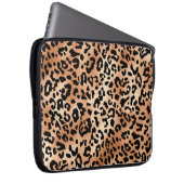 Leopardenhaut Stilvolles Bluse-Design mit Leoparde Laptopschutzhülle (Vorne Rechts)