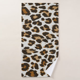 Leopardenhaut: Vintage Nahtlose Textur Badehandtuch