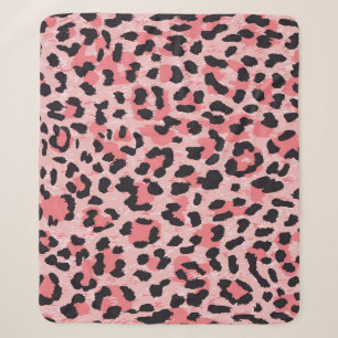 Leopardenhaut: Vintage nahtlose Textur Sherpadecke