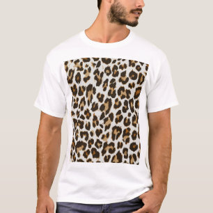 Leopardenhaut: Vintage Nahtlose Textur T-Shirt