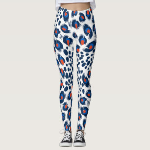 Leopardenhaut: Vintages nahtloses Muster. Leggings