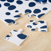 Leopardenhaut: Vintages nahtloses Muster. Puzzle (Seite)