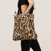 Leopardenhaut: Zeitloses, nahtloses Muster Tasche (Von Nahem)