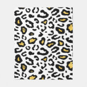 Leopardenhautnahtloses Muster Fleecedecke (Vorderseite)