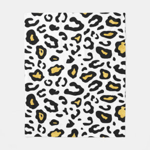 Leopardenhautnahtloses Muster Fleecedecke