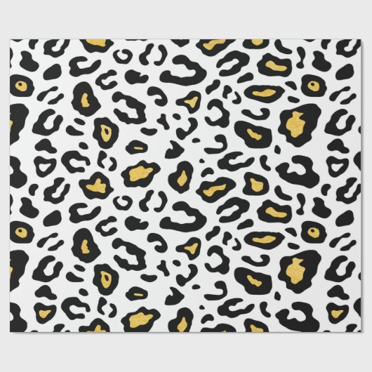 Leopardenhautnahtloses Muster Geschenkpapier (Flach)