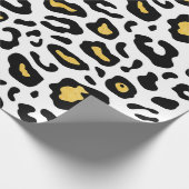 Leopardenhautnahtloses Muster Geschenkpapier (Ecke)