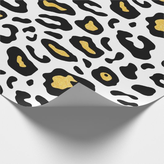 Leopardenhautnahtloses Muster Geschenkpapier (Ecke)