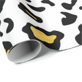 Leopardenhautnahtloses Muster Geschenkpapier (Rolleneckpunkt)