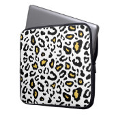 Leopardenhautnahtloses Muster Laptopschutzhülle (Vorderseite Links)
