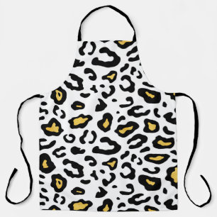 Leopardenhautnahtloses Muster Schürze
