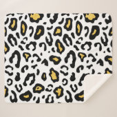 Leopardenhautnahtloses Muster Sherpadecke (Vorderseite (Horizontal))