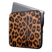 Leopardenhautstruktur: Naher Leopardenfleck Laptopschutzhülle (Vorderseite Links)