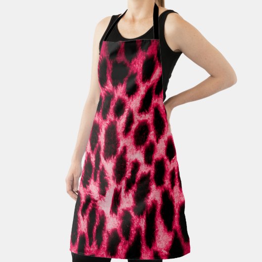 Leopardenleder: Rot-Schwarz-Textur. Schürze (InSitu)