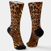 Leopardenleder Socken (Gewinkelt)