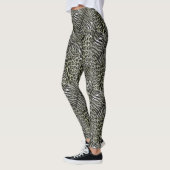 Leopardenlederhaut, trendy, gepunktet gestreifte K Leggings (Links)