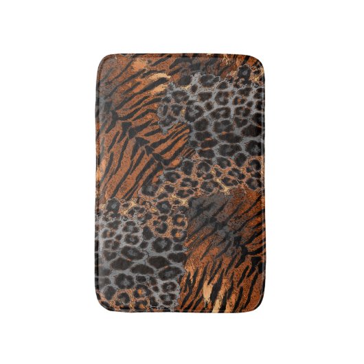 Leopardenledermode Badematte (Vorderseite Vertikal)