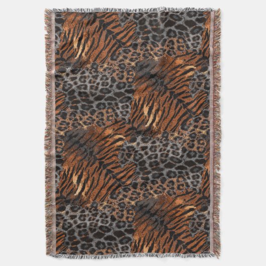 Leopardenledermode Decke (Vorderseite Vertikal)