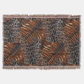 Leopardenledermode Decke (Vorderseite)